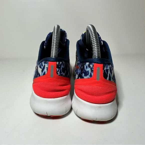 Nike Free Womens Running Shoes Size 6.5 RN 849810-406 Blue Mesh Trail 21 Box 7 - Picture 6 of 9